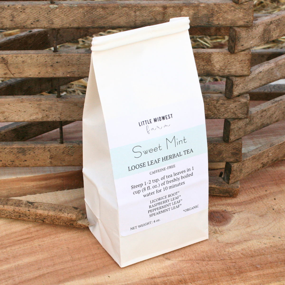 Sweet Mint Herbal Tea Blend, Organic