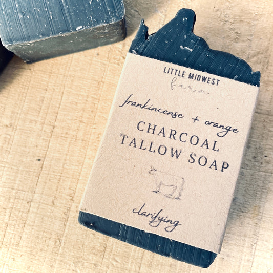 Clarifying Charcoal Tallow Soap | Daily Facial Bar