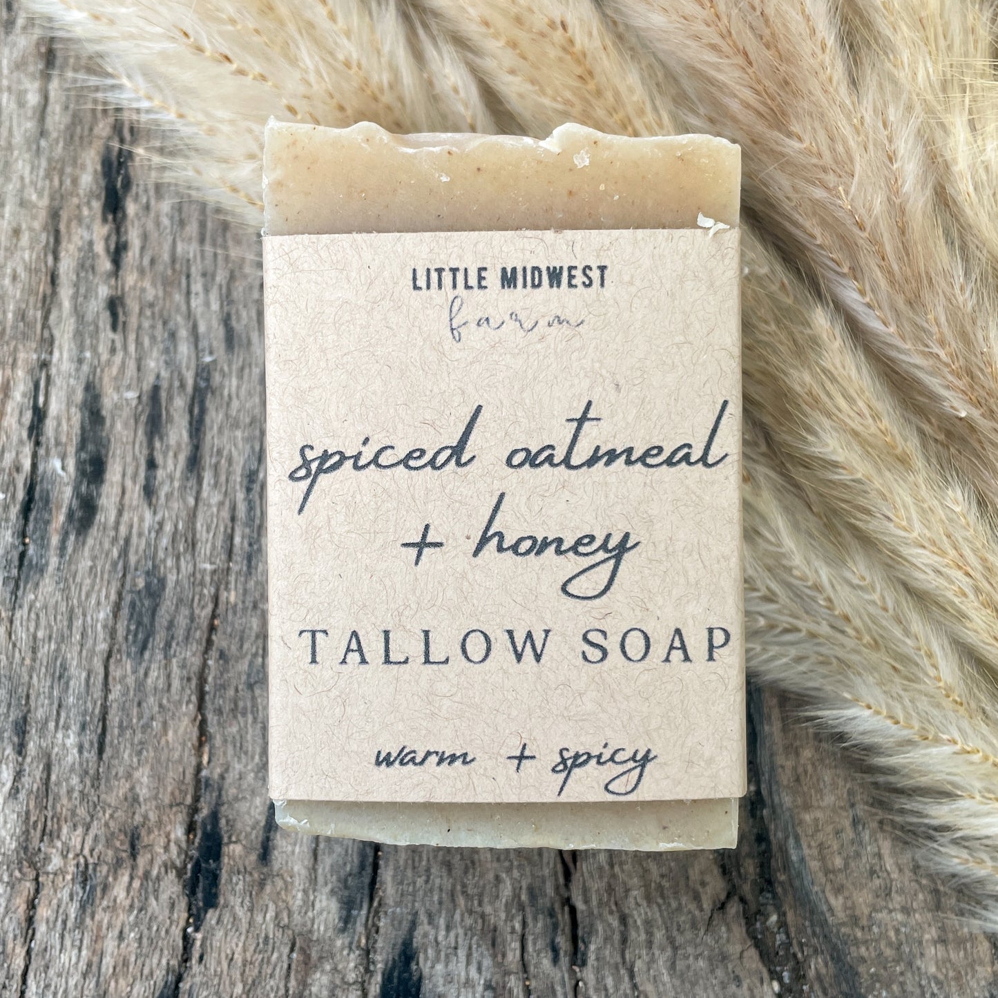 Spiced Oatmeal + Honey tallow soap