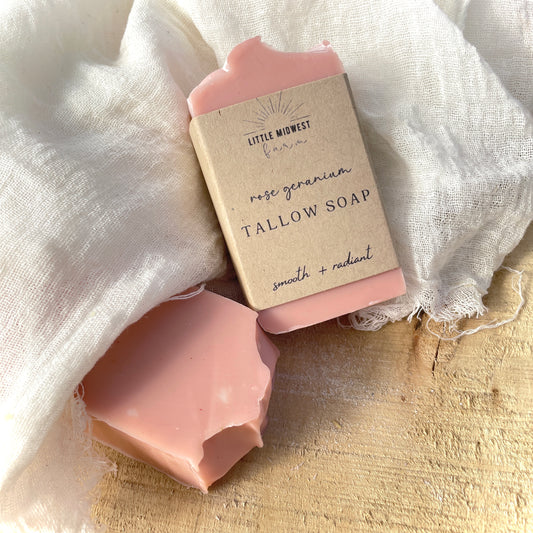 Rose Geranium Tallow Soap